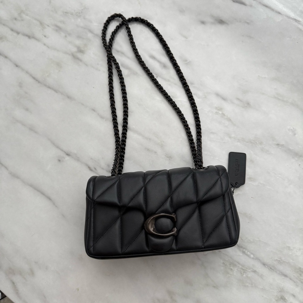 Coach Black Quilted Shoulder Bag